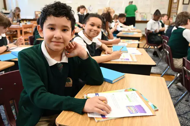 lower school students in classroom